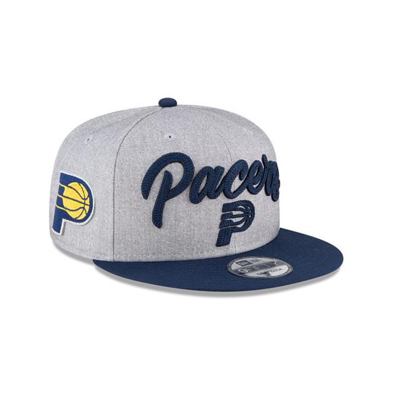 NBA Indiana Pacers Official Draft 9Fifty Snapback (BGT0537) - Grey New Era Caps